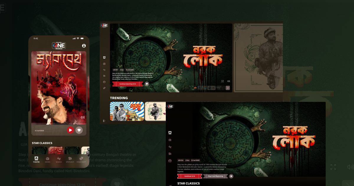 One Theatre streaming platform preview