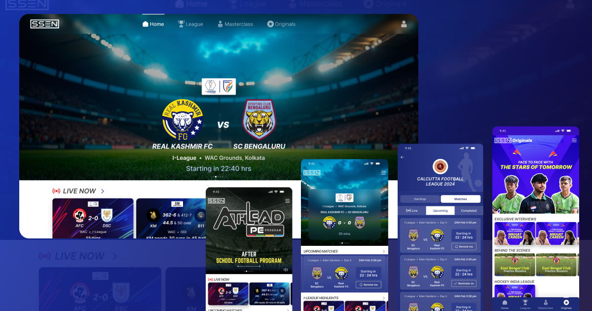 SSEN sports streaming platform preview